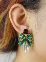 Pendientes de Racimo - Verde